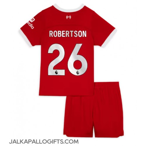 Liverpool Andrew Robertson #26 Koti Peliasu Lasten 2023-24 Lyhythihainen (+ Lyhyet housut)